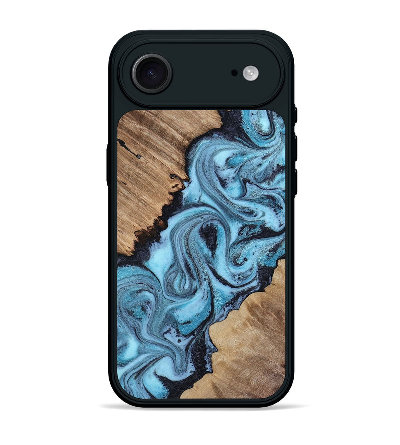 iPhone 17 Air Wood Phone Case - Kaila (Blue, 812840)