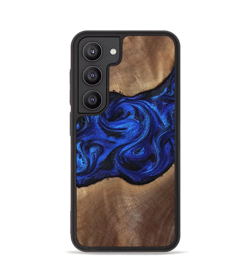 Galaxy S23 Wood Phone Case - Robbin (Blue, 812843)