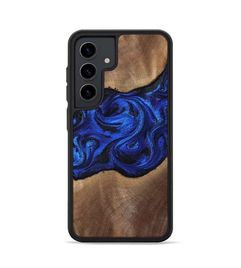 Galaxy S24 Wood Phone Case - Robbin (Blue, 812843)