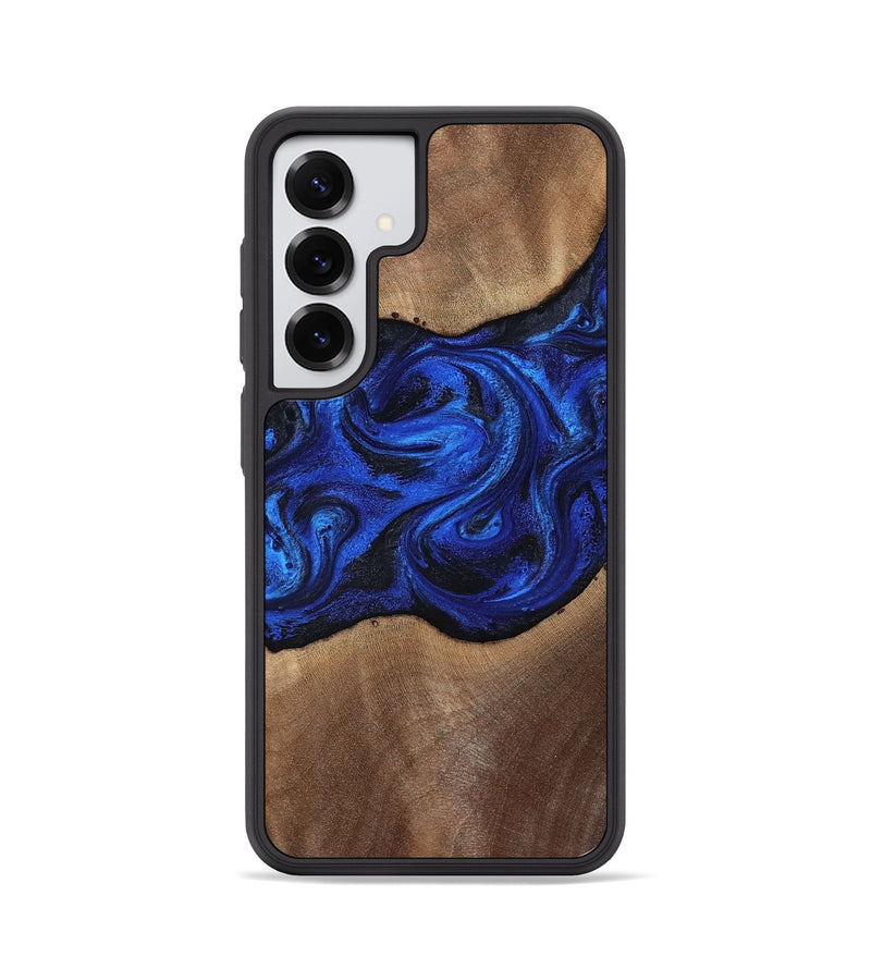 Galaxy S25 Wood Phone Case - Robbin (Blue, 812843)