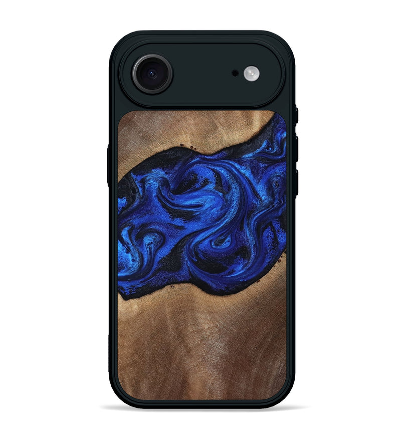iPhone 17 Air Wood Phone Case - Robbin (Blue, 812843)