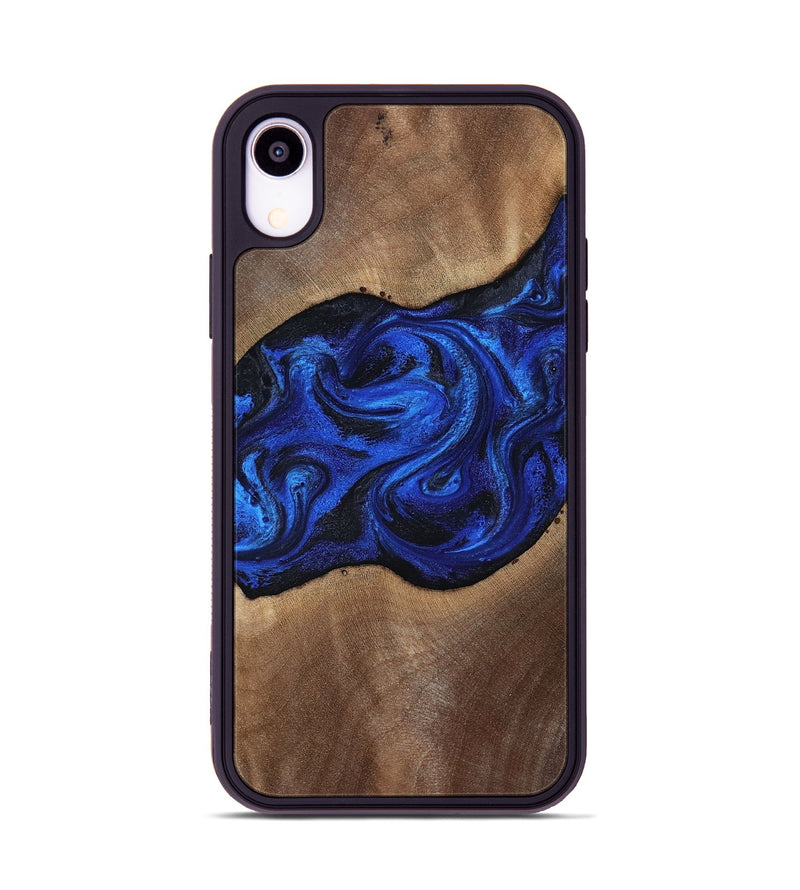 iPhone Xr Wood Phone Case - Robbin (Blue, 812843)