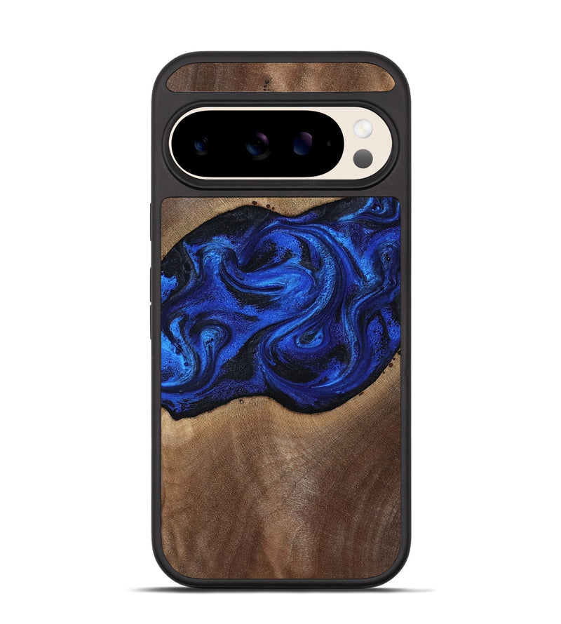 Pixel 10 Wood Phone Case - Robbin (Blue, 812843)
