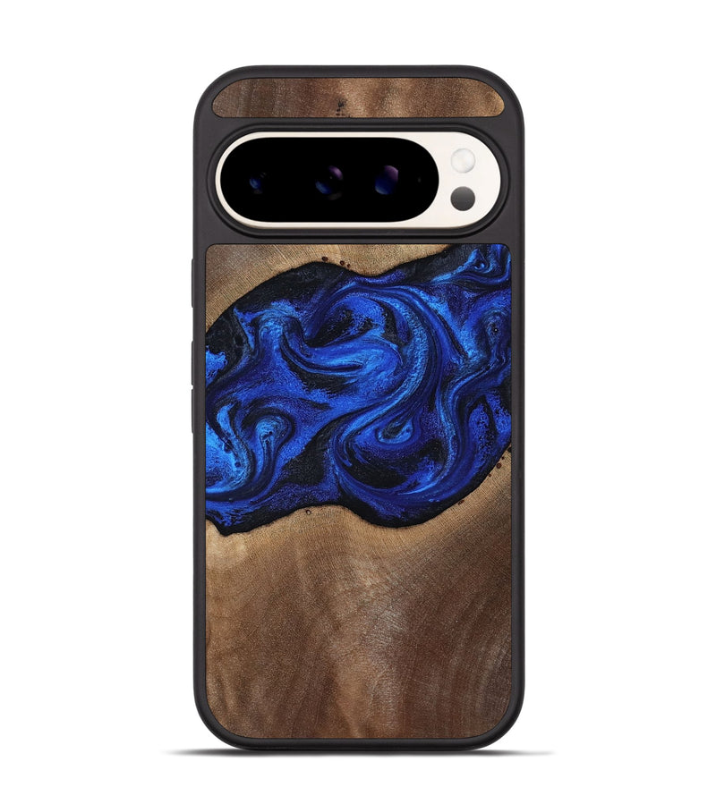 Pixel 9 Wood Phone Case - Robbin (Blue, 812843)