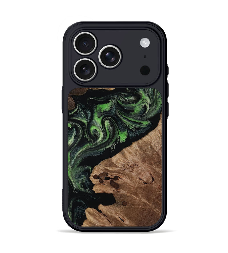iPhone 17 Pro Wood Phone Case - Nell (Green, 812846)
