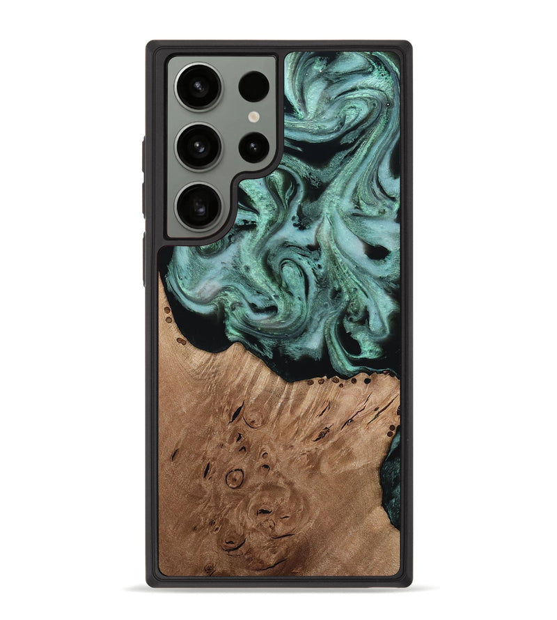Galaxy S23 Ultra Wood Phone Case - Laureen (Green, 812876)