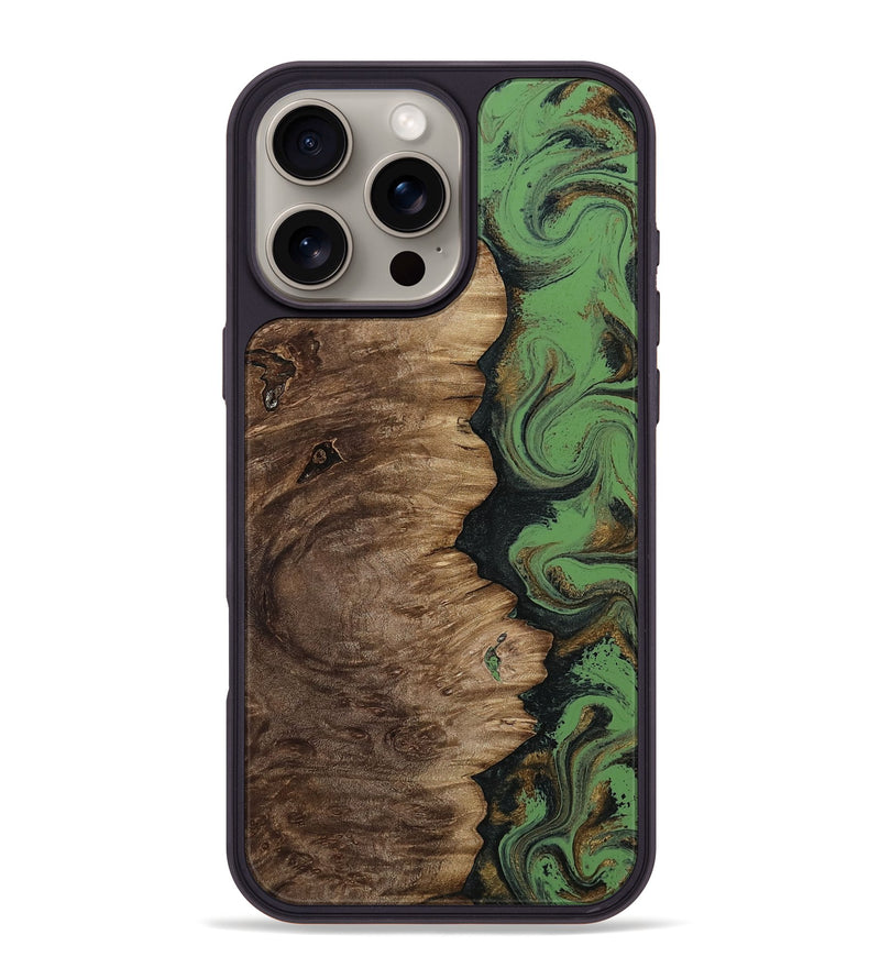 iPhone 16 Pro Max Wood Phone Case - Jonna (Green, 812879)