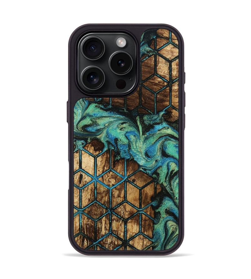 iPhone 16 Pro Wood Phone Case - Delmar (Pattern, 812899)