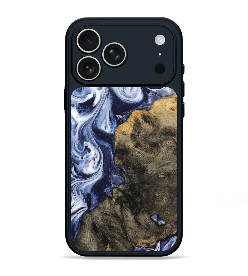 iPhone 17 Pro Max Wood Phone Case - Kamden (Blue, 812908)