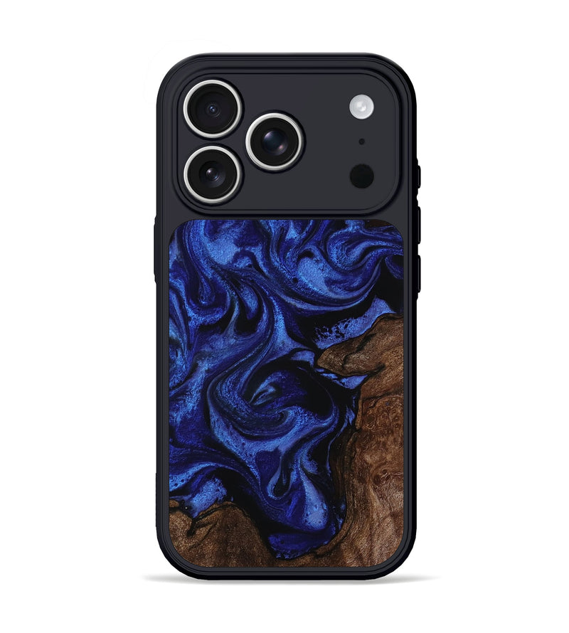iPhone 17 Pro Wood Phone Case - Axl (Blue, 812910)
