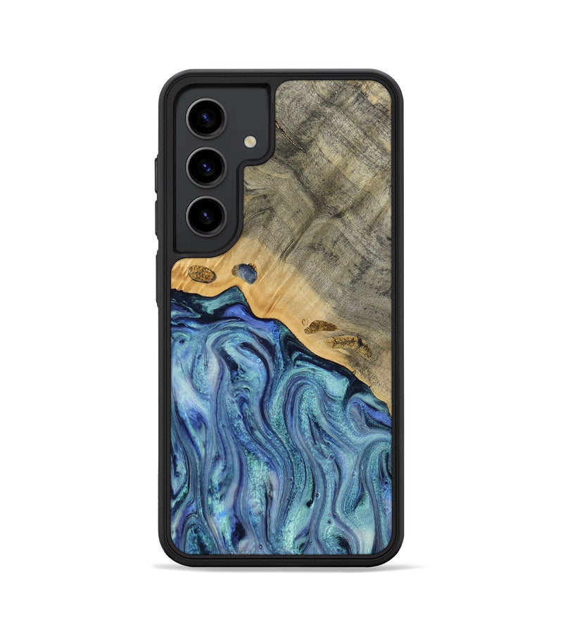 Galaxy S24 Wood Phone Case - Cecil (Blue, 812912)