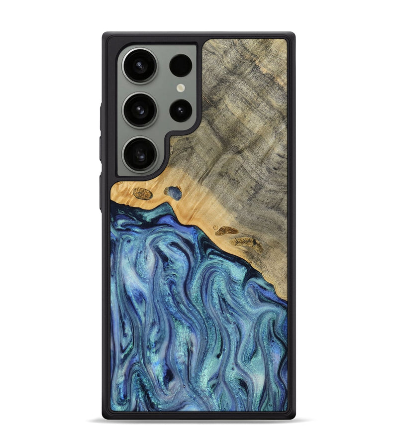 Galaxy S24 Ultra Wood Phone Case - Cecil (Blue, 812912)