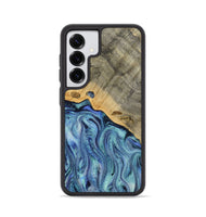Galaxy S25 Wood Phone Case - Cecil (Blue, 812912)