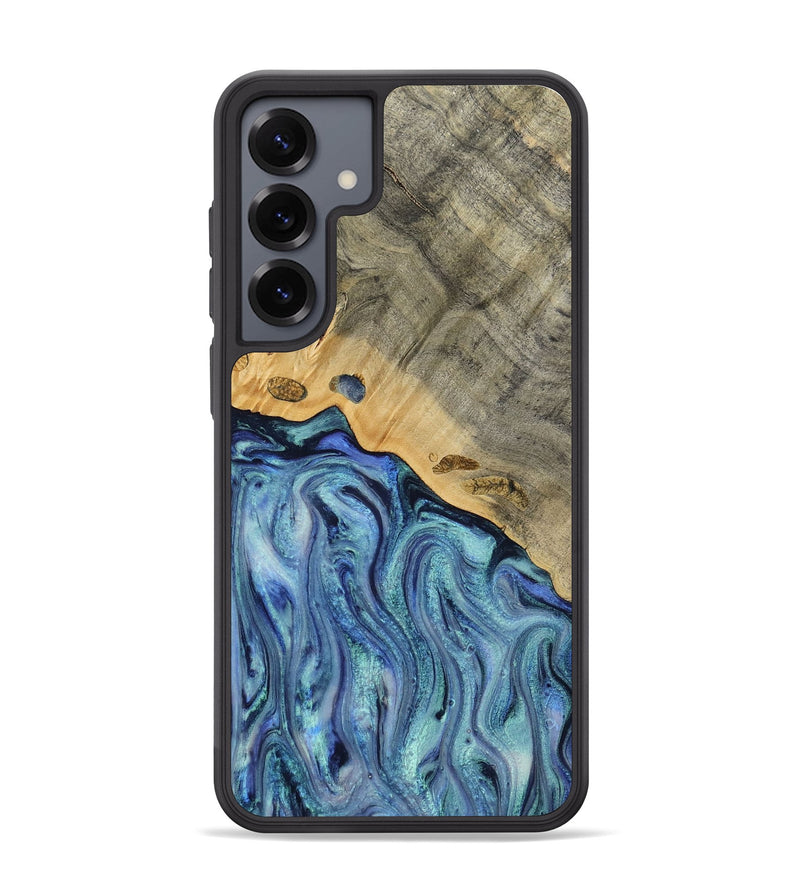 Galaxy S25 Plus Wood Phone Case - Cecil (Blue, 812912)
