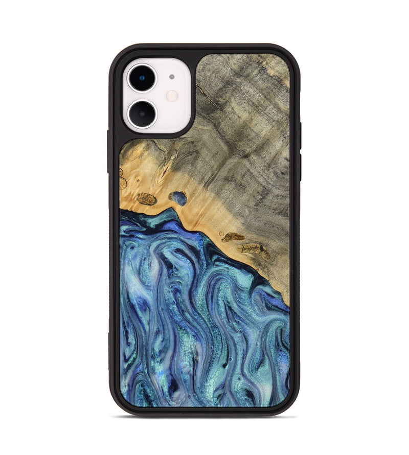 iPhone 11 Wood Phone Case - Cecil (Blue, 812912)