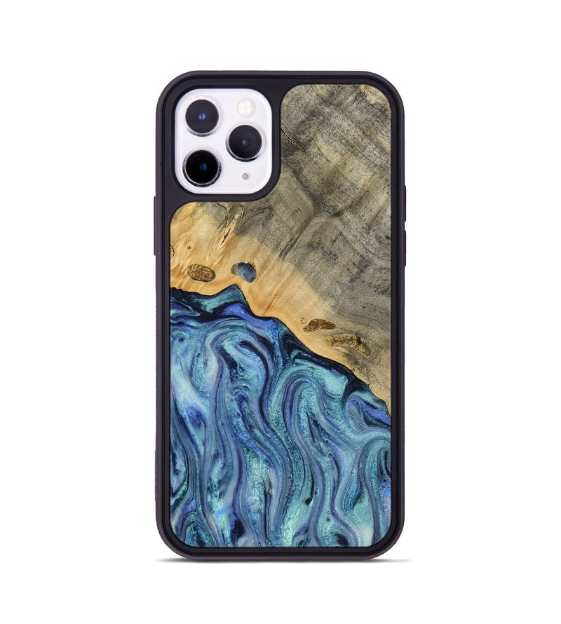 iPhone 11 Pro Wood Phone Case - Cecil (Blue, 812912)