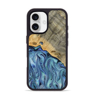 iPhone 17 Wood Phone Case - Cecil (Blue, 812912)