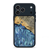 iPhone 17 Pro Max Wood Phone Case - Cecil (Blue, 812912)