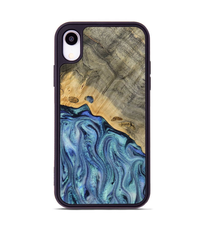 iPhone Xr Wood Phone Case - Cecil (Blue, 812912)