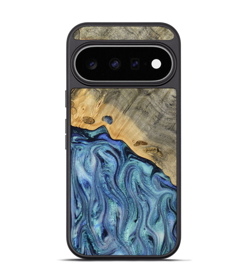 Pixel 11 Pro Wood Phone Case - Cecil (Blue, 812912)