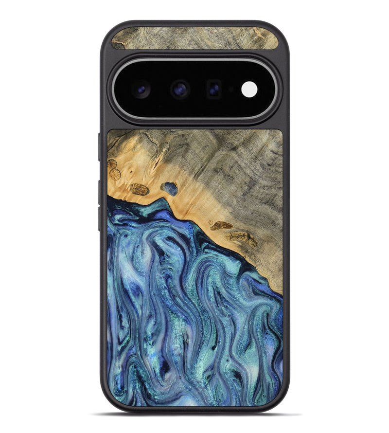 Pixel 11 Pro XL Wood Phone Case - Cecil (Blue, 812912)