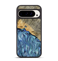 Pixel 9 Wood Phone Case - Cecil (Blue, 812912)