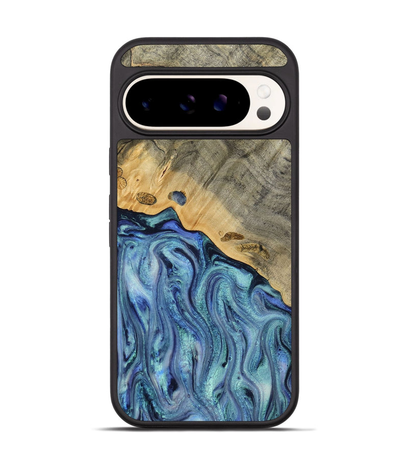 Pixel 9 Pro Wood Phone Case - Cecil (Blue, 812912)
