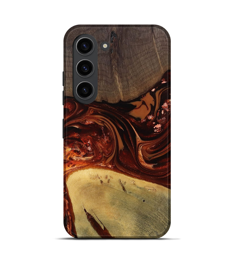 Galaxy S23 Wood Live Edge Phone Case - Kasen (Red, 812949)