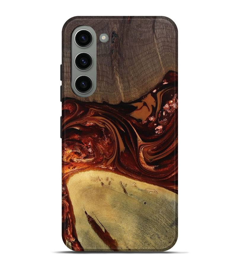 Galaxy S23 Plus Wood Live Edge Phone Case - Kasen (Red, 812949)