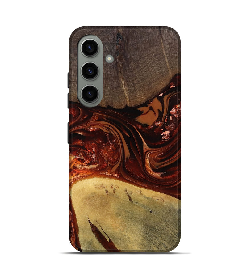 Galaxy S24 Wood Live Edge Phone Case - Kasen (Red, 812949)