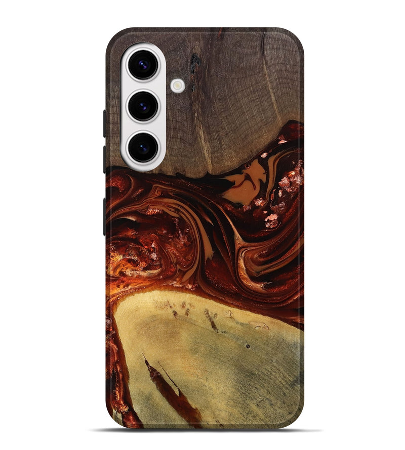 Galaxy S25 Plus Wood Live Edge Phone Case - Kasen (Red, 812949)
