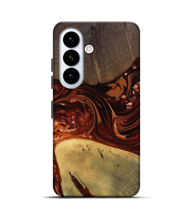 Galaxy S26 Wood Live Edge Phone Case - Kasen (Red, 812949)