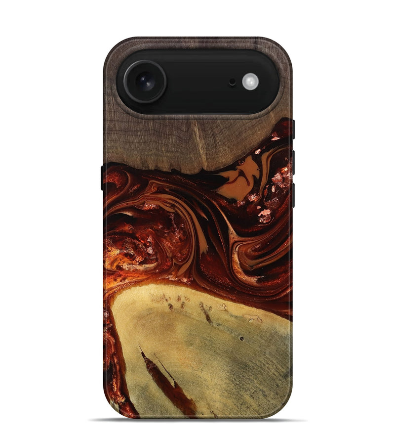 iPhone 17 Air Wood Live Edge Phone Case - Kasen (Red, 812949)