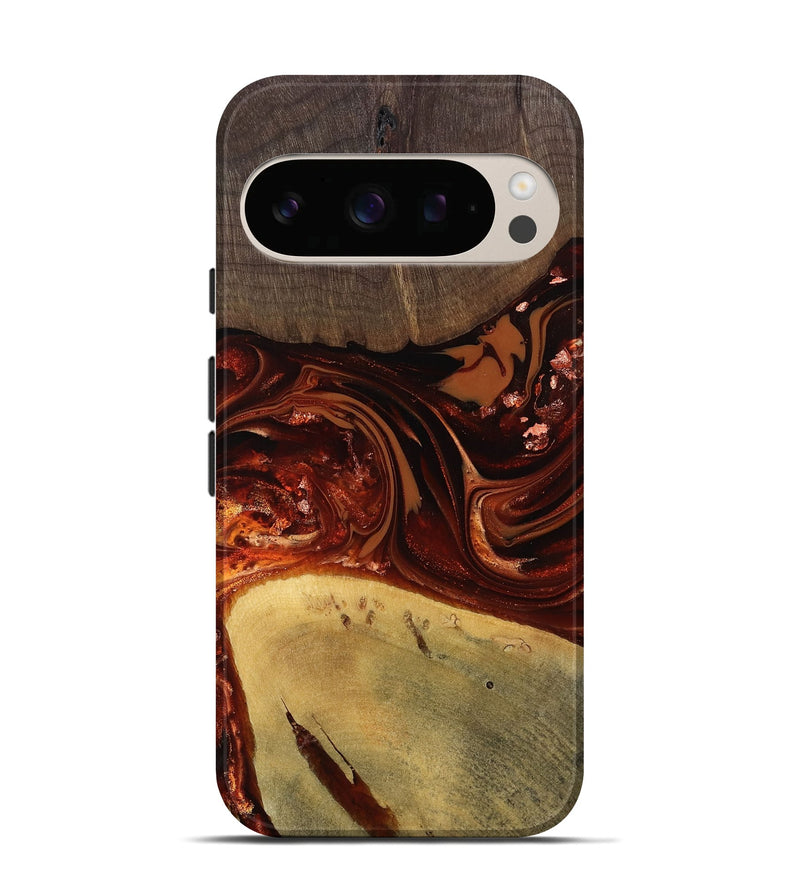 Pixel 10 Wood Live Edge Phone Case - Kasen (Red, 812949)