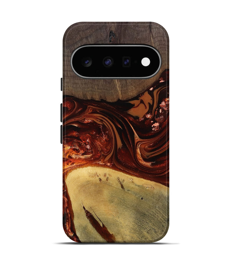 Pixel 11 Wood Live Edge Phone Case - Kasen (Red, 812949)