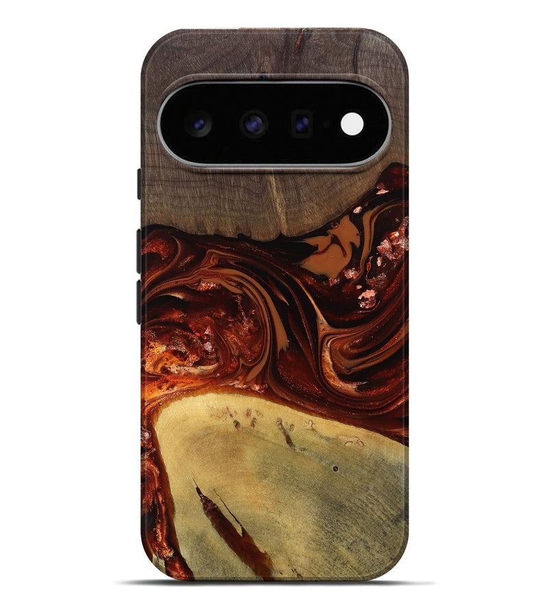 Pixel 11 Pro XL Wood Live Edge Phone Case - Kasen (Red, 812949)