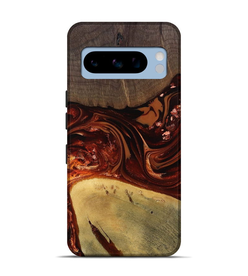 Pixel 8 Pro Wood Live Edge Phone Case - Kasen (Red, 812949)