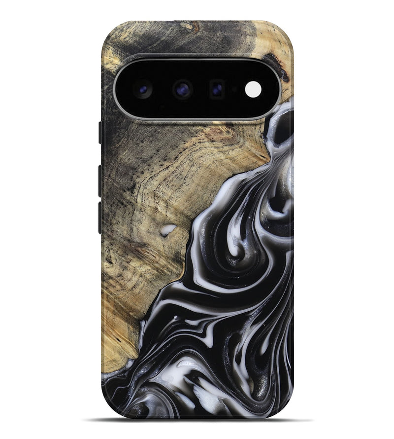 Pixel 11 Pro XL Wood Live Edge Phone Case - Billy (Black & White, 812951)