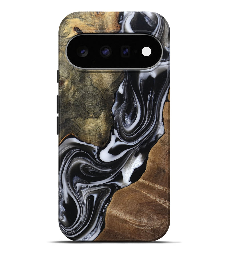 Pixel 11 Pro XL Wood Live Edge Phone Case - Shawna (Black & White, 812953)