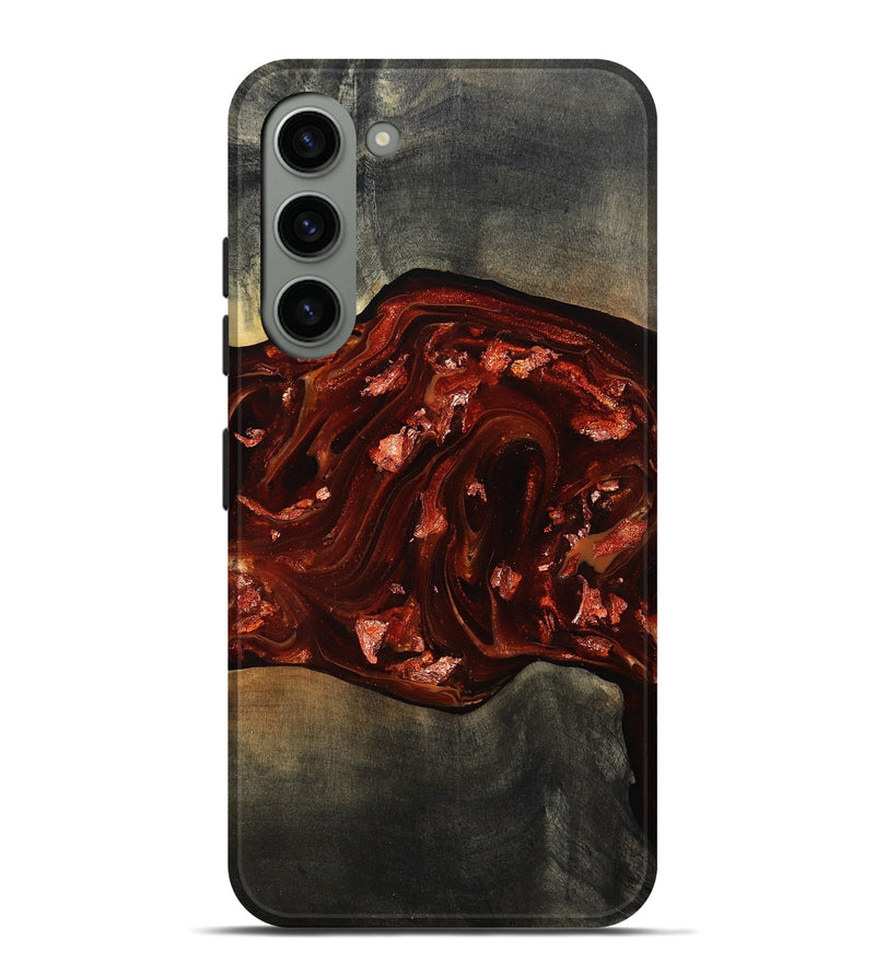Galaxy S23 Plus Wood Live Edge Phone Case - Lucien (Red, 812960)