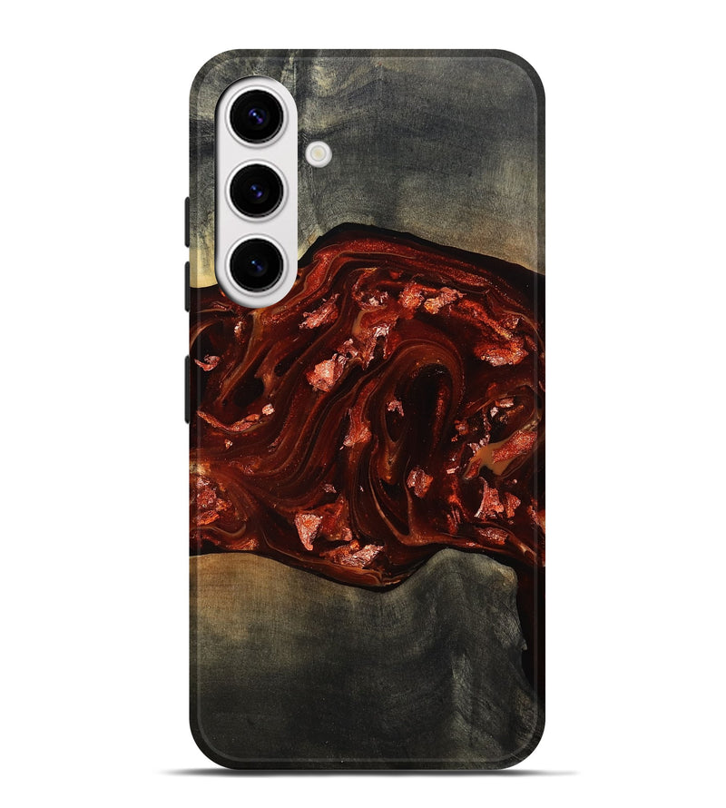Galaxy S25 Plus Wood Live Edge Phone Case - Lucien (Red, 812960)