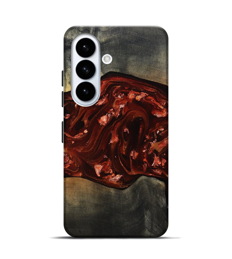 Galaxy S26 Wood Live Edge Phone Case - Lucien (Red, 812960)