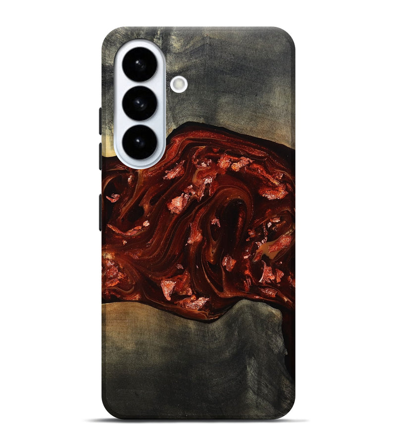 Galaxy S26 Plus Wood Live Edge Phone Case - Lucien (Red, 812960)