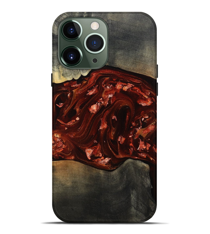iPhone 13 Pro Max Wood Live Edge Phone Case - Lucien (Red, 812960)