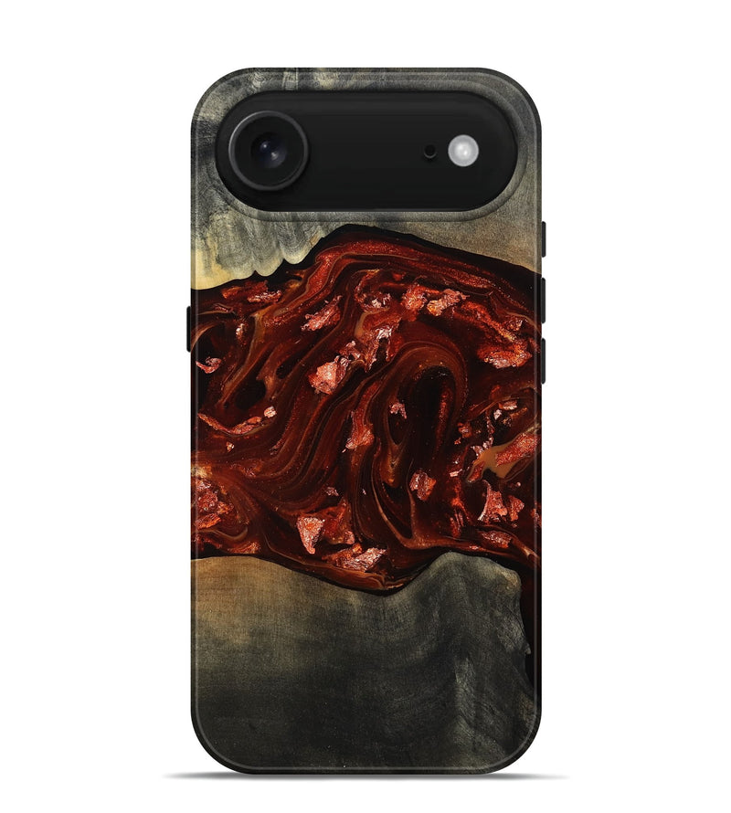 iPhone 17 Air Wood Live Edge Phone Case - Lucien (Red, 812960)