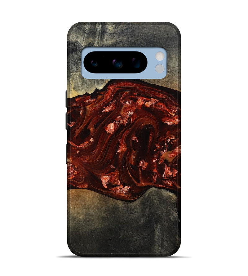 Pixel 8 Pro Wood Live Edge Phone Case - Lucien (Red, 812960)