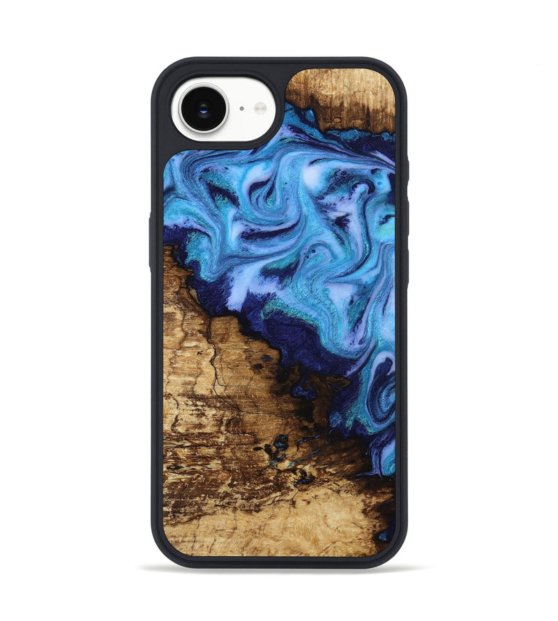 iPhone 17e Wood Phone Case - Wilder (Blue, 812970)