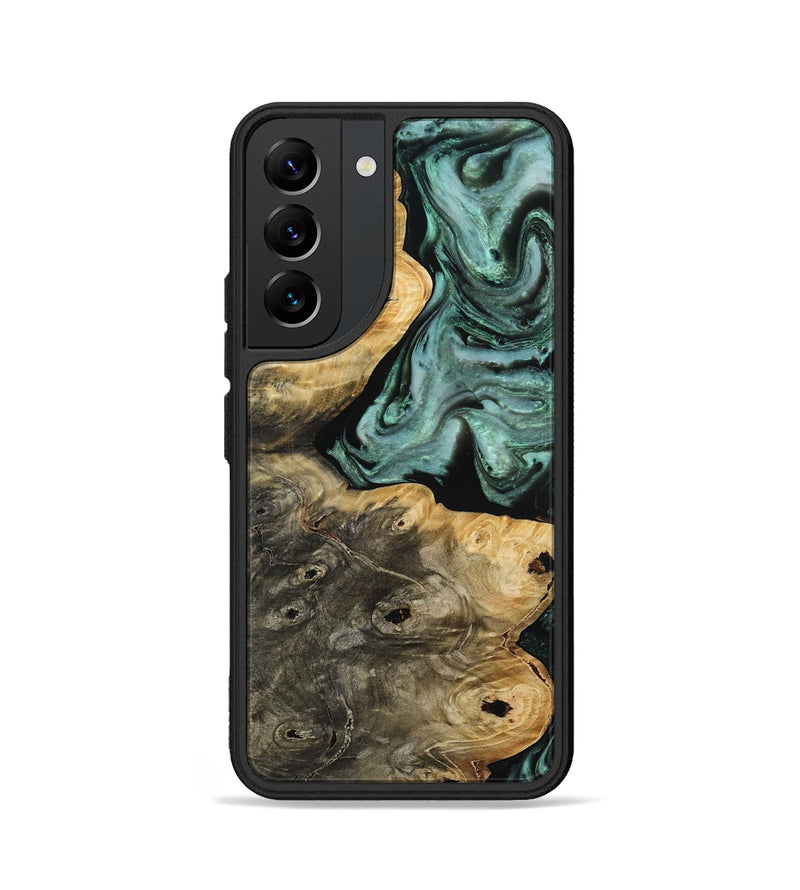 Galaxy S22 Wood Phone Case - Tristin (Green, 812976)