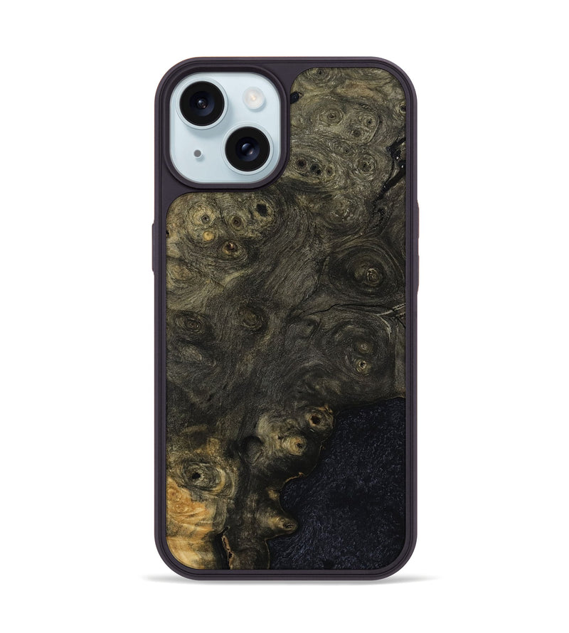 iPhone 15 Wood Phone Case - Kayden (Wood Burl, 812983)