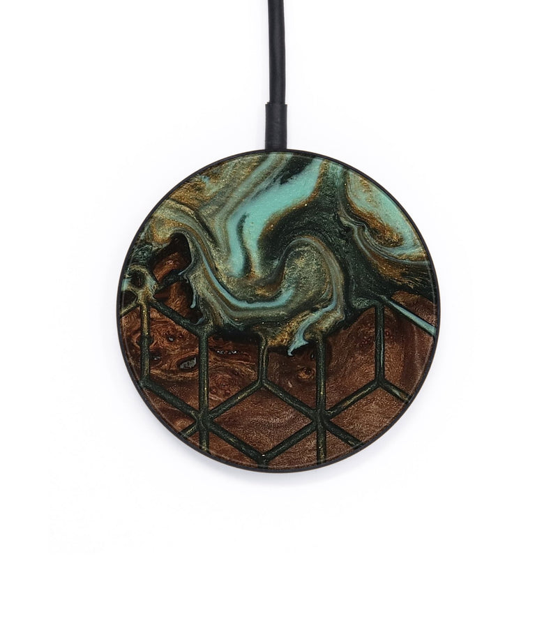 Circle Wood Wireless Charger - Colby (Pattern, 813000)